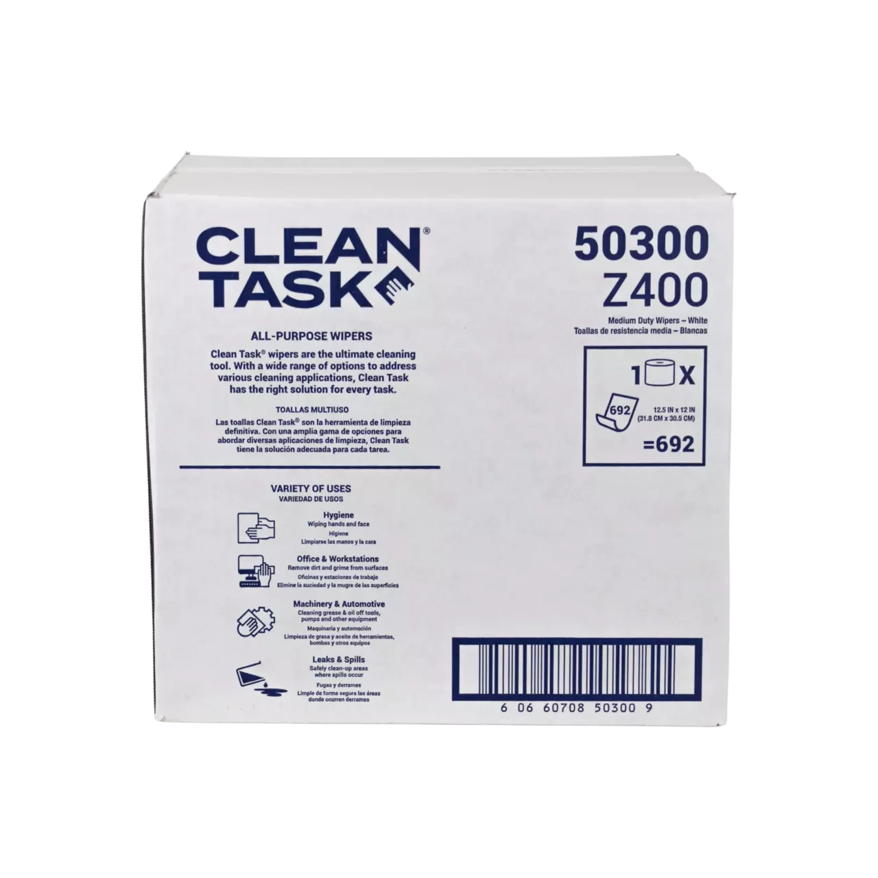 All-Purpose Z400 Wipers - Jumbo Roll, White, 692 Sheets - Sellars
